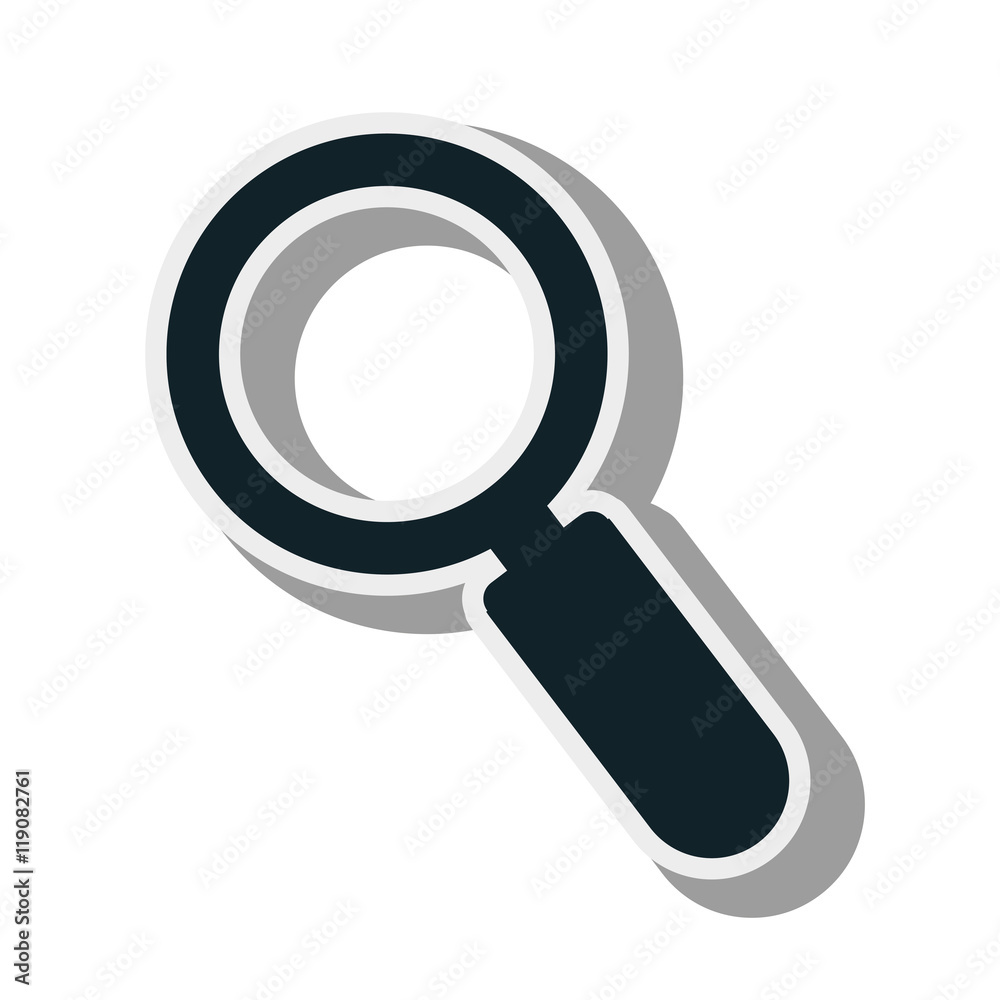 magnifying glass lupe science investigation tool silhouette vector illustration magnifying glass lupe science investigation tool silhouette vector illustration