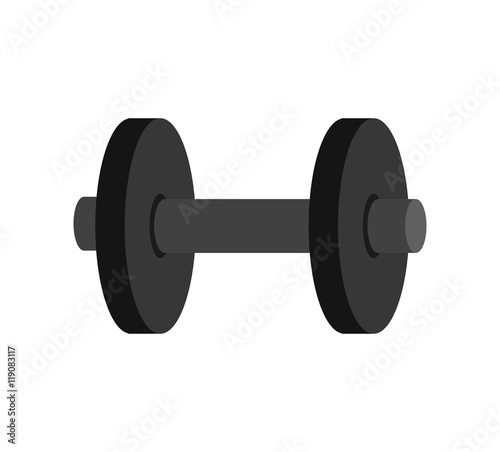 gym dumbbells heavy weights sport and fitness equipment vector illustration