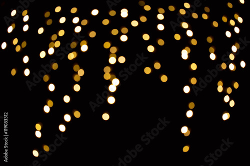 Defocused christmas lights.