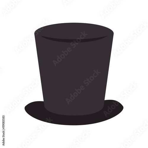 tophat hat magic elegance clothing classic vector illustration
