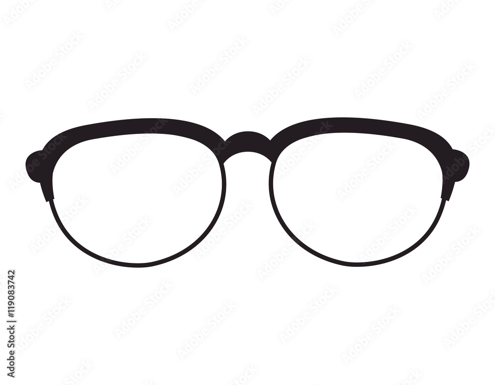 Fototapeta premium glasses fashion eyewear hipster style accessory vector illustration