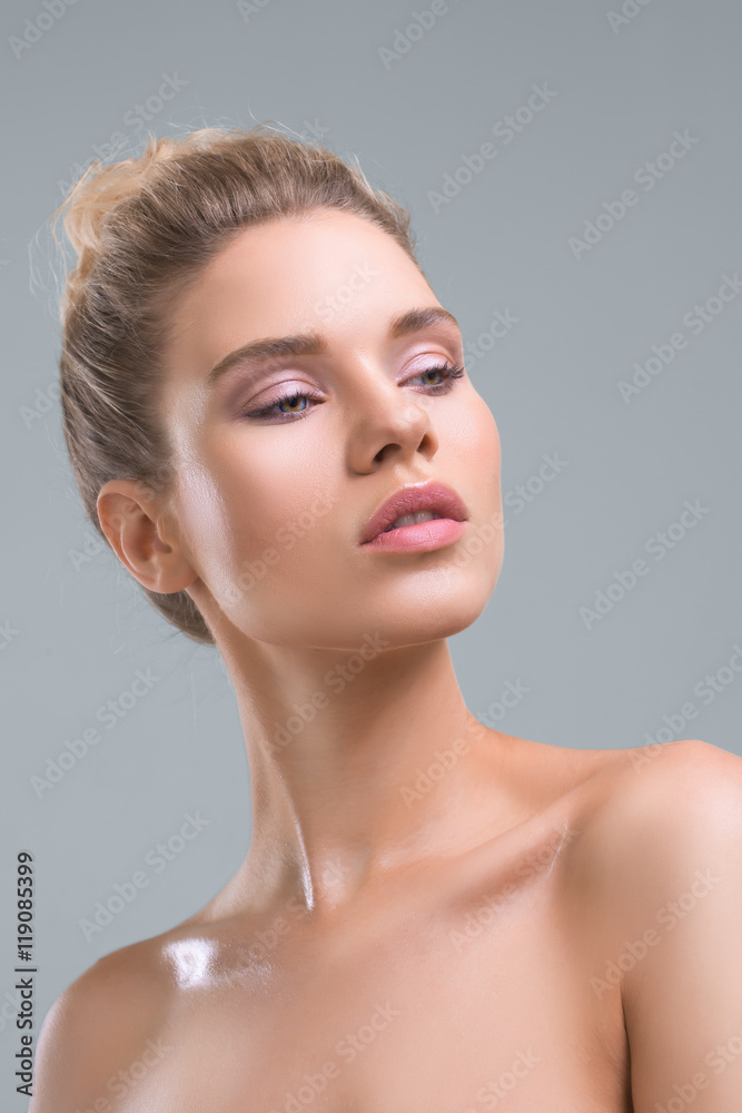 Beautiful Woman With Perfect Skin Beauty Studio Portrait Beautiful Woman With Perfect Skin Beauty Studio Portrait