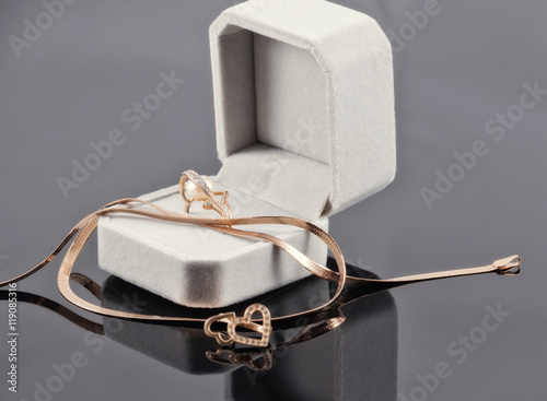 Gift set of gold jewelry