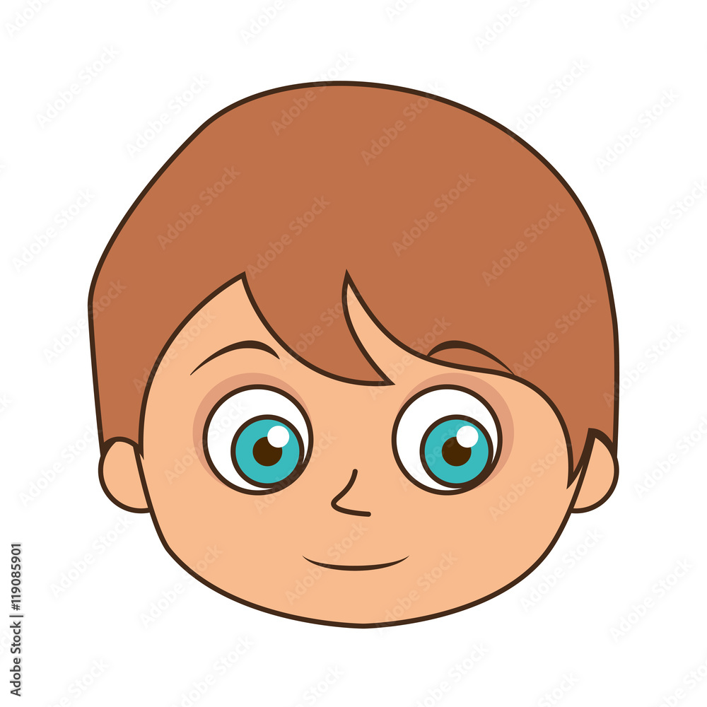 little boy smiling smile hapiness kid child cute fun vector illustration little boy smiling smile hapiness kid child cute fun vector illustration