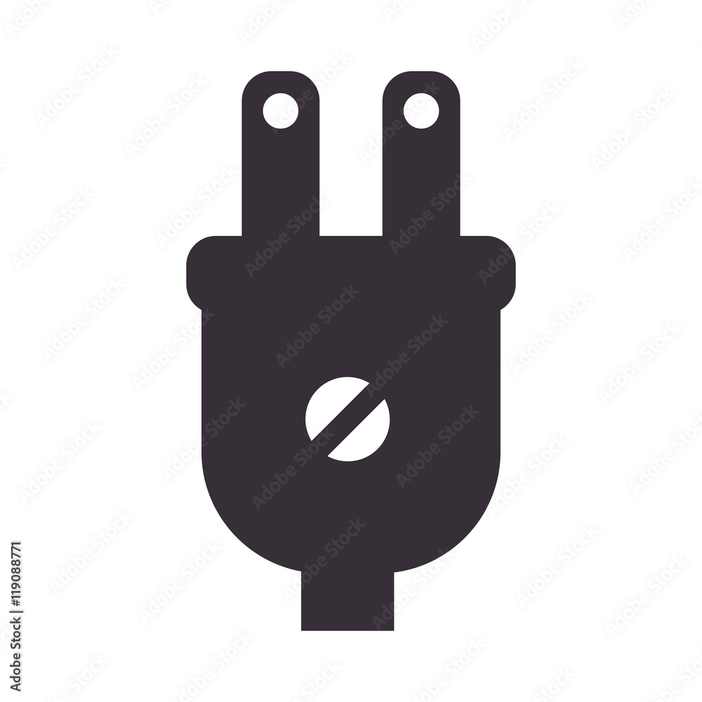 plug power energy electronic connection device vector illustration plug power energy electronic connection device vector illustration