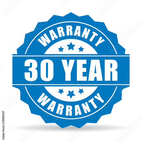 30 year warranty icon