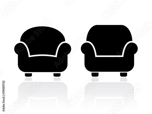 Chair icon set