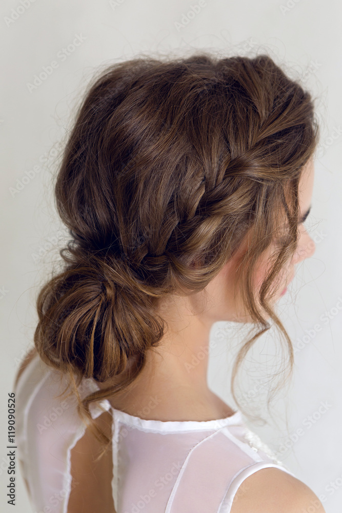 Bride beautiful woman in wedding dress - style Bride beautiful woman in wedding dress - style