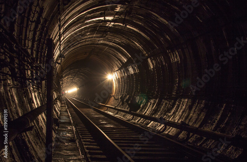 Subway tunnel. Kiev, Ukraine. Kyiv, Ukraine © Mariana Ianovska