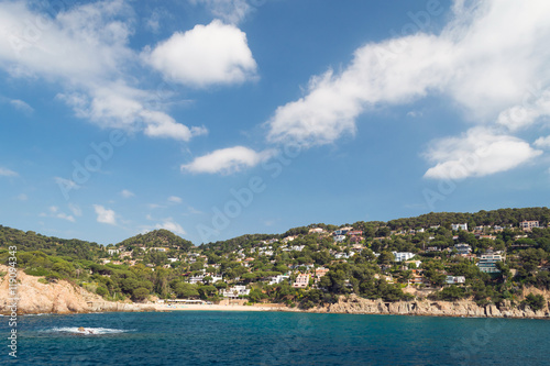 Costa Brava landscape bank of sea