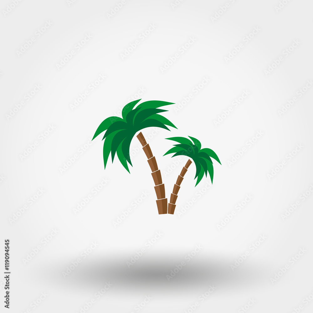 Palms icon. Flat.