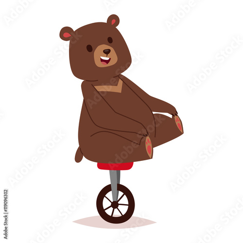 Cartoon bear vector haracter