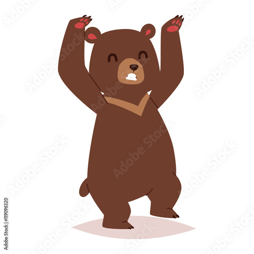 Cartoon bear vector haracter