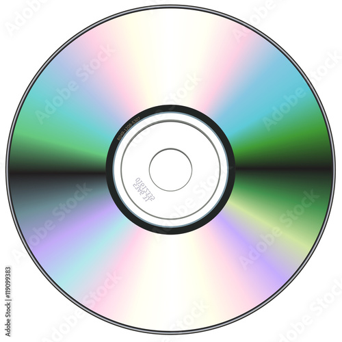 CD isolated on White photo