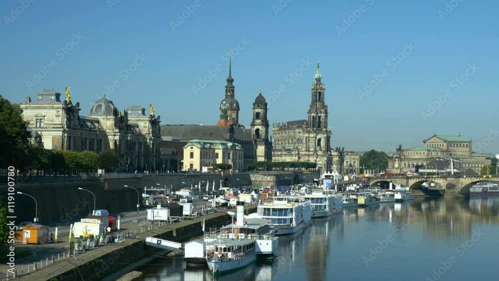 Dresden - Scenic summer view of the Old Town with Elbe river in Saxony, Germany. Clip contains panorama, frauenkirche, semper opera, sightseeing, tourism, architecture.
Dresden - Scenic summer view of the Old Town with Elbe river in Saxony, Germany. Clip contains panorama, frauenkirche, semper opera, sightseeing, tourism, architecture.