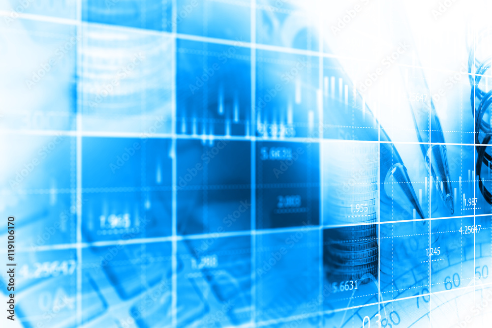 Finance data concept Finance data concept