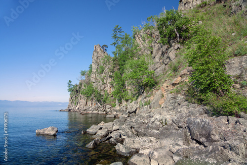 Shore of Lake Baikal