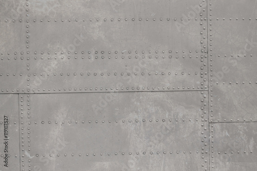 riveted metal from aircraft