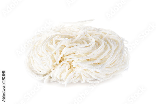Vietnamese noodle or Pho on white background