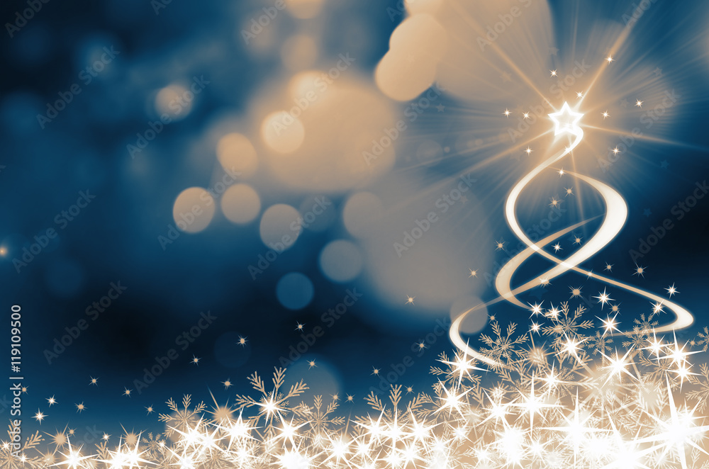 Shinny Christmas Tree, abstract background Shinny Christmas Tree, abstract background