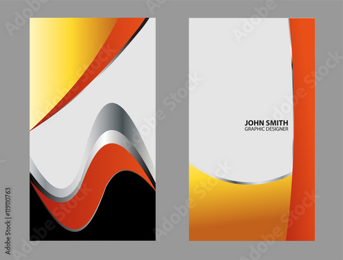 vertical business card
