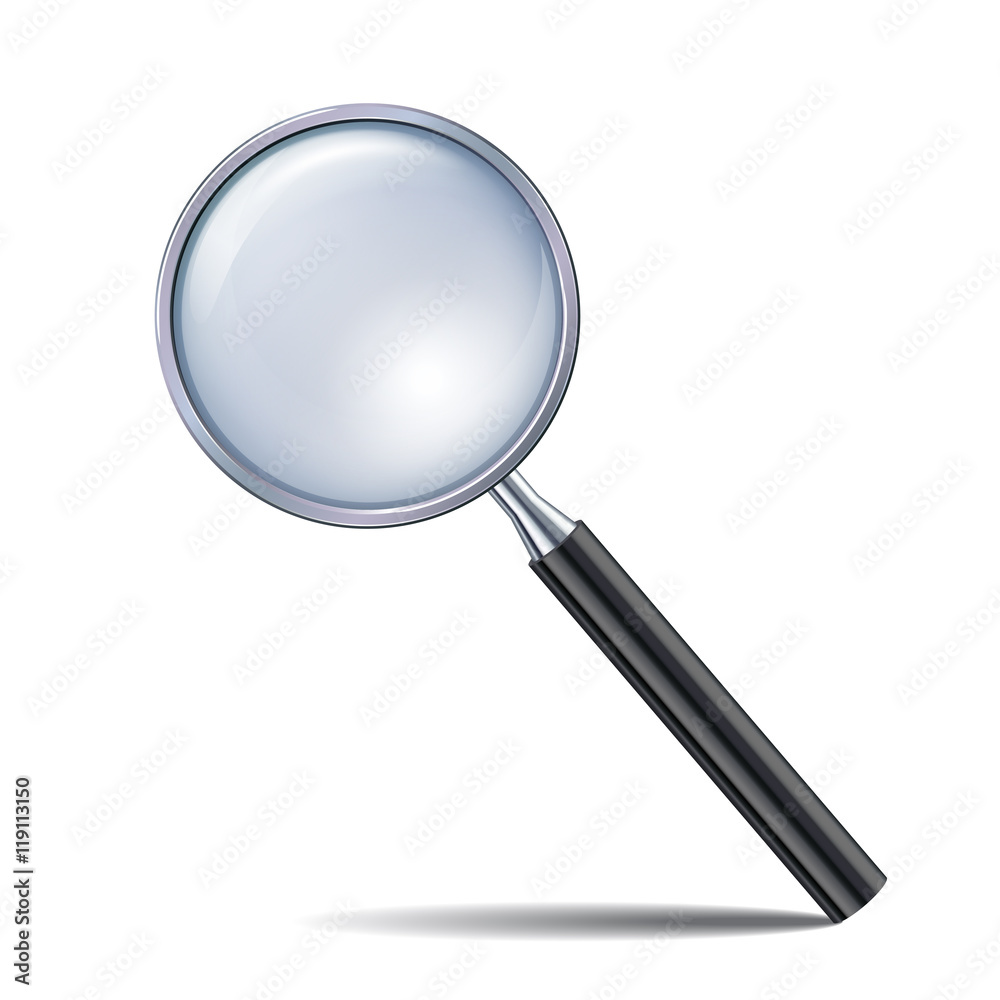Magnifying glass isolated on white background. Magnifying glass isolated on white background.