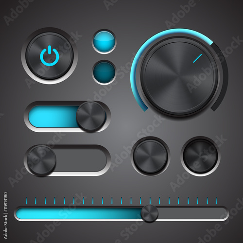 Set of the detailed UI elements