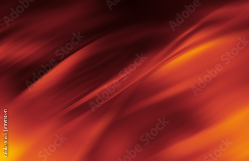 Red and yellow background of abstract warm curves