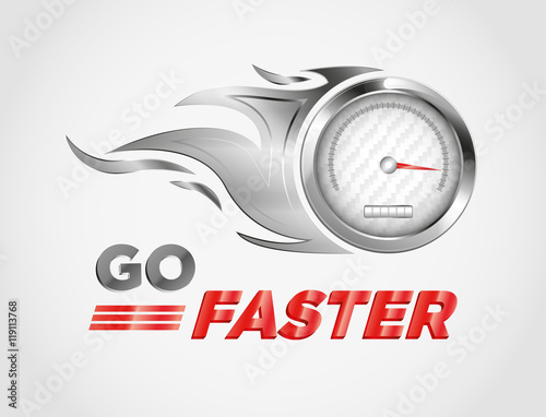 Go faster logo concept