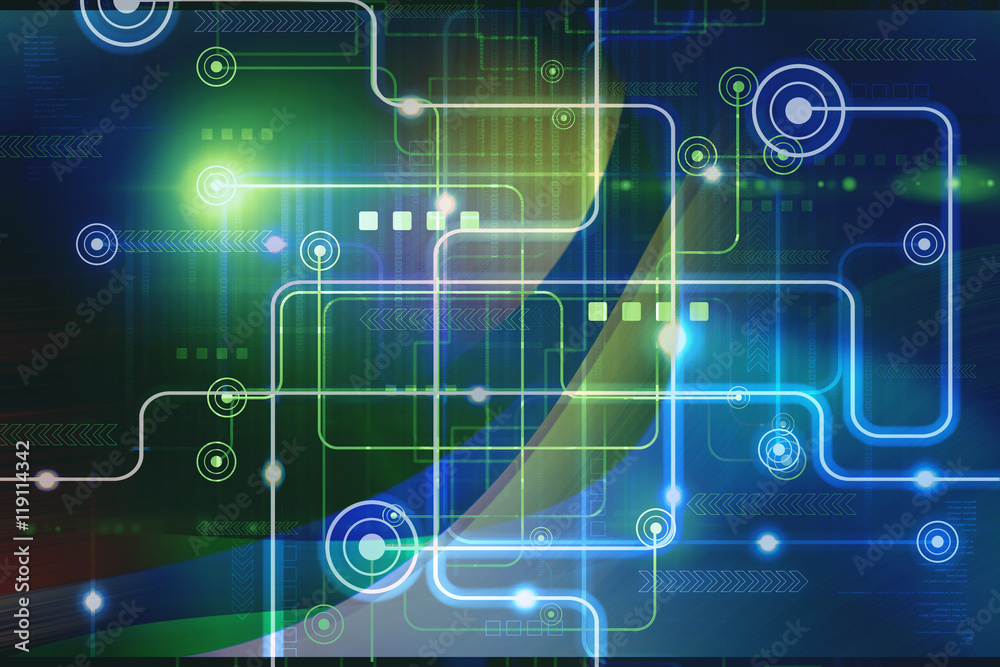 Fototapeta premium Technology Abstract