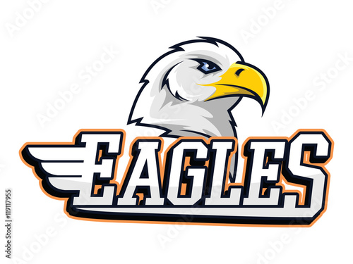 eagles banner illustration design