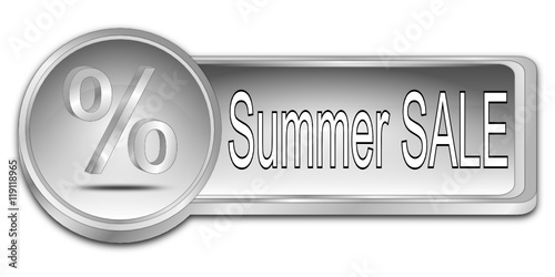 Summer Sale Button - 3D illustration