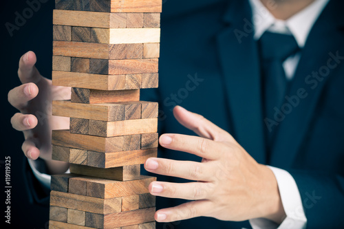 Photography Businessman Builds a Tower