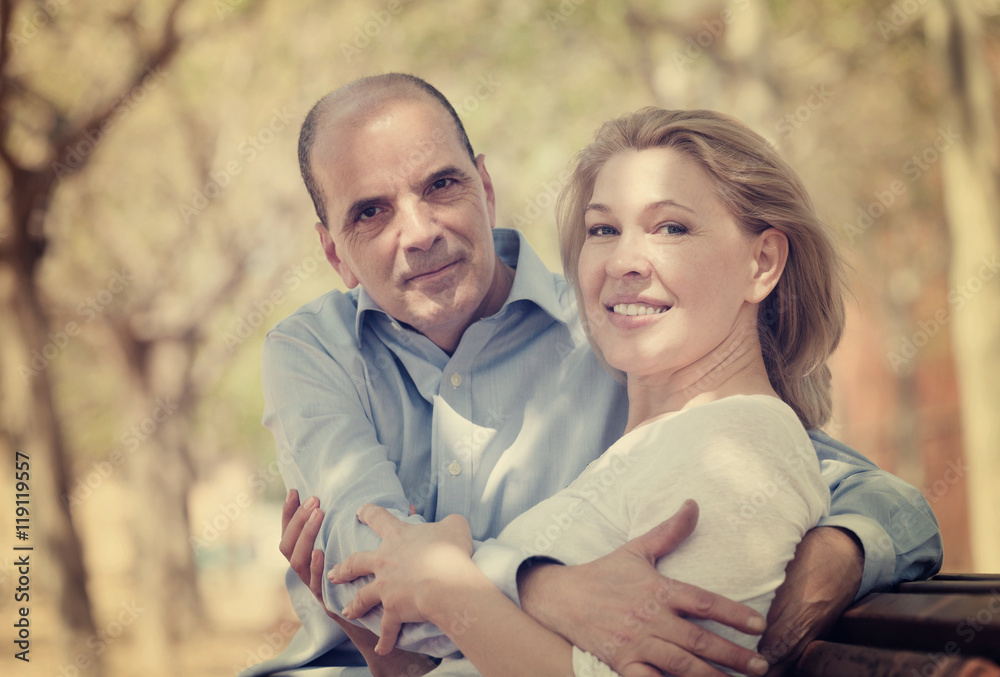 Fototapeta premium Portrait of mature happy family