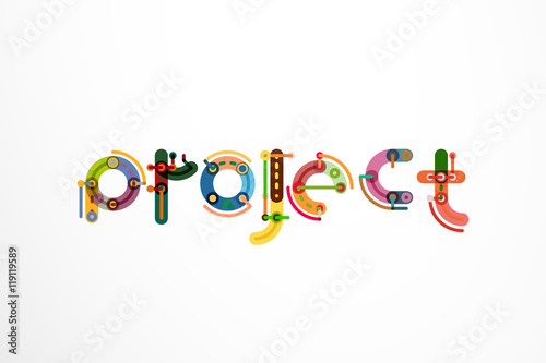 Project word letter banner