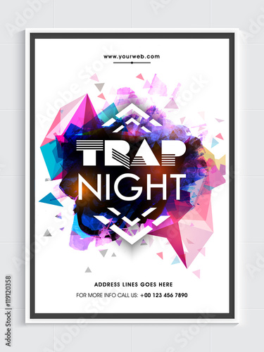 Night Party Template, Banner or Flyer design.