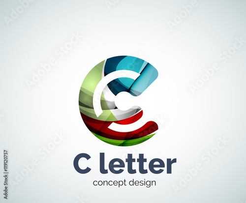 Free Download Vector C letter concept logo template - GFXLoad
