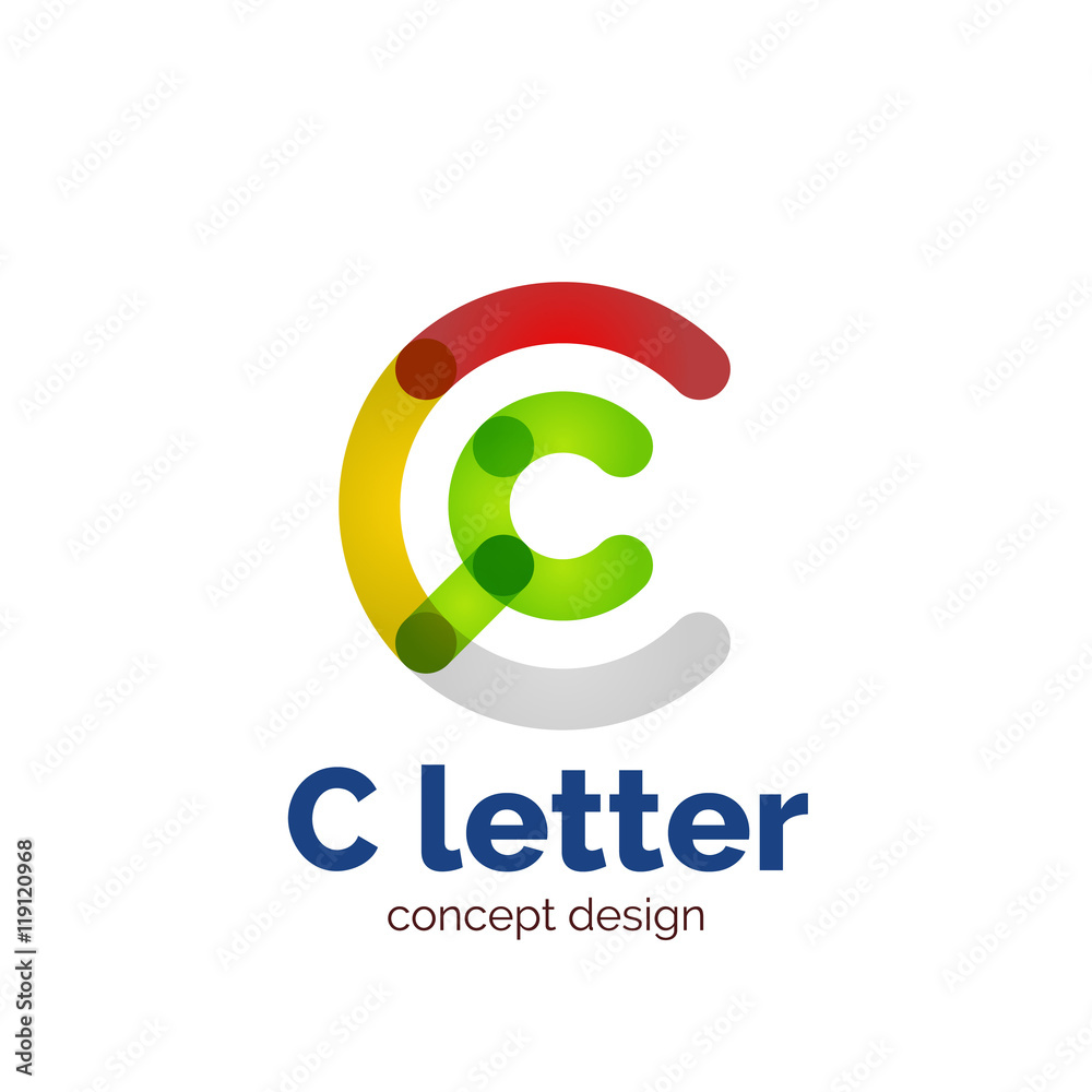 Vector modern minimalistic letter concept logo