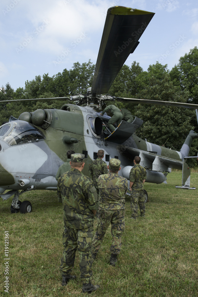 military attack helicopter ready for battle military attack helicopter ready for battle