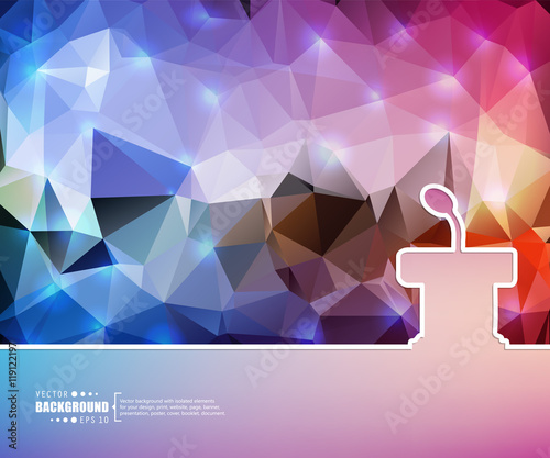 Abstract creative concept vector background. For web and mobile applications, illustration template design, business infographic, brochure, banner, presentation, poster, cover, booklet, document