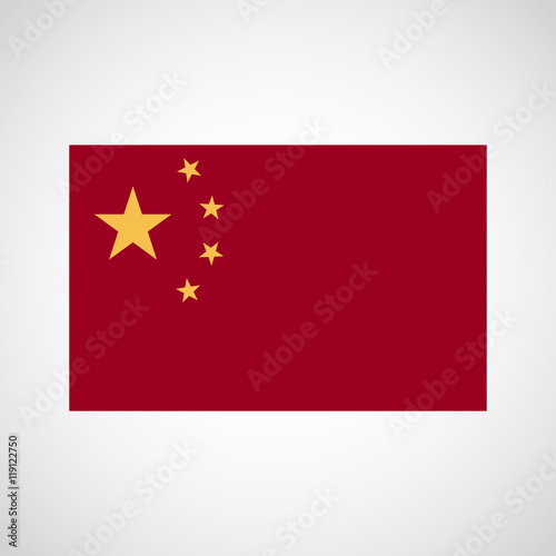 Flag of China Vector Illustration