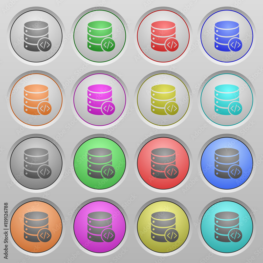 Database programming plastic sunk buttons Database programming plastic sunk buttons