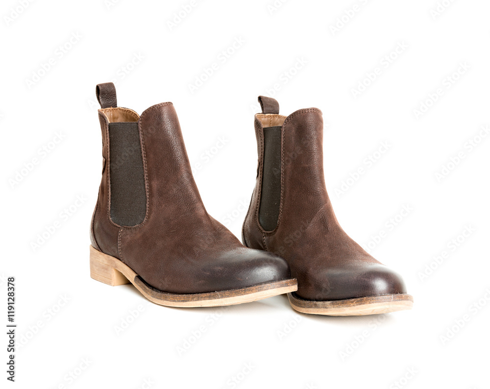 brown leather shoes