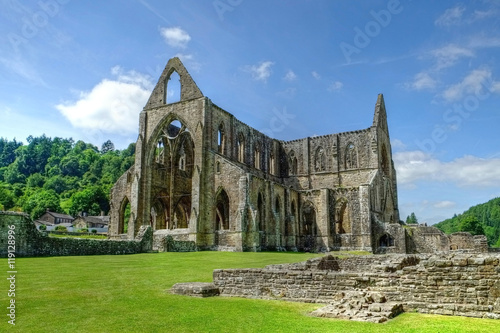 Tintern Abbey Monmouthshire  Wales UK The Remains of Cistercian monastery popular tourist destination photo