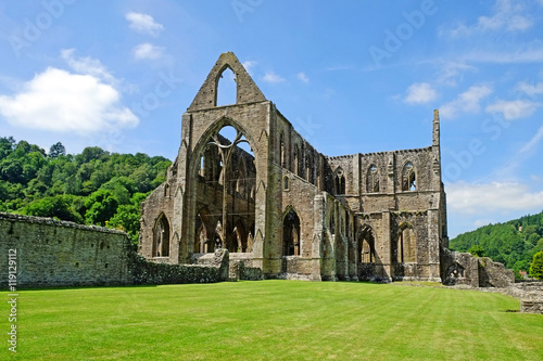 Tintern Abbey Monmouthshire  Wales UK The Remains of Cistercian monastery popular tourist destination