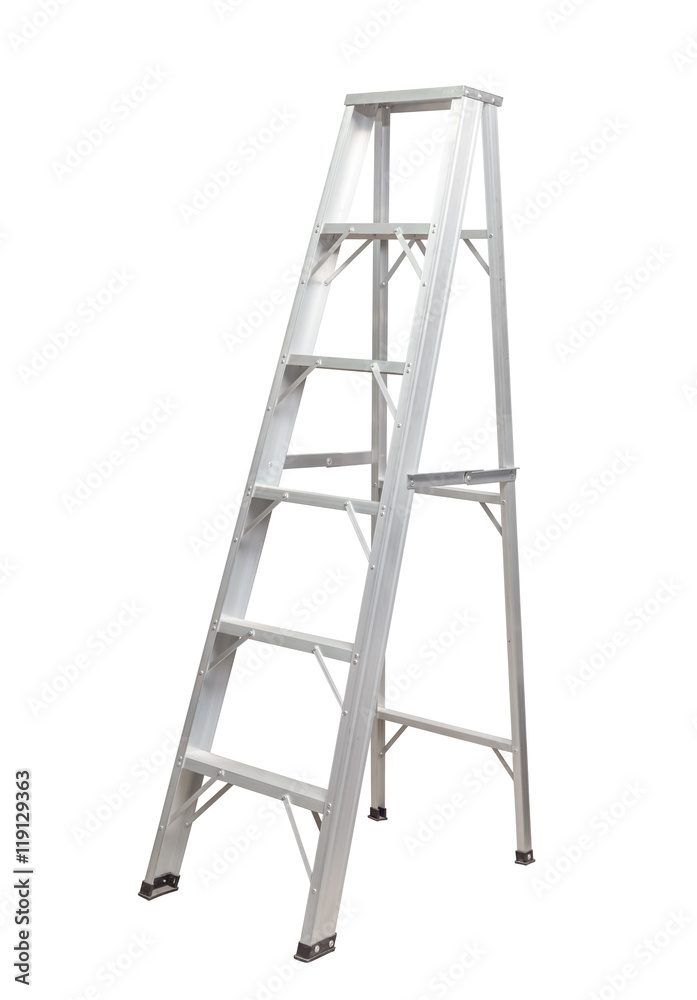 Ladder isolated . Ladder isolated .