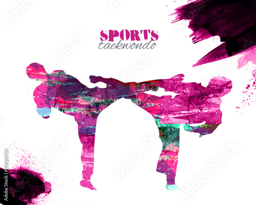 Judo Karate Fighter for Sports concept.