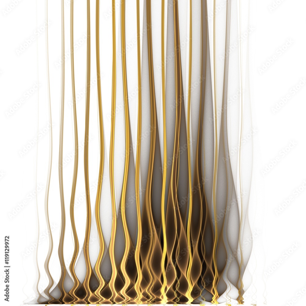 Naklejka premium Red Flames a fractal