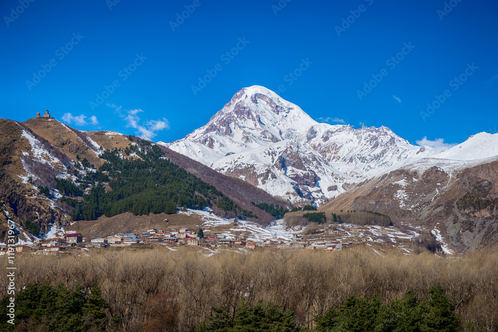 Mount Kazbek in Georgia