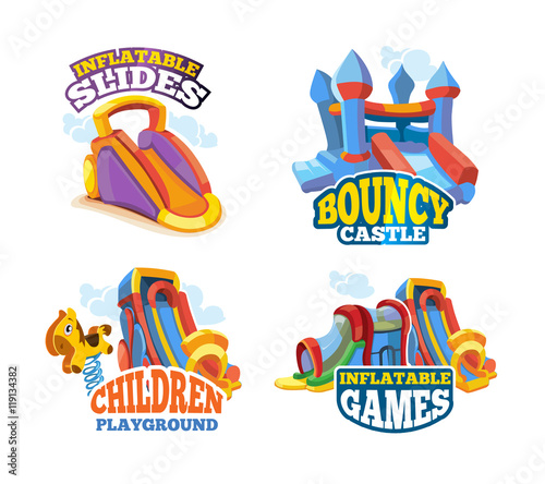 Vector illustration of summer labels
